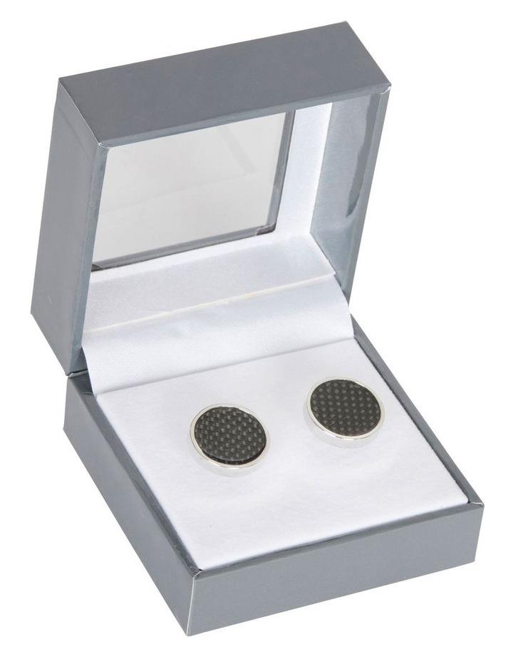 Van Heusen Circle Cufflinks in Silver One Size