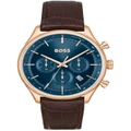 Hugo Boss Gregor Stainless Steel Watch in Blue Sunray Blue