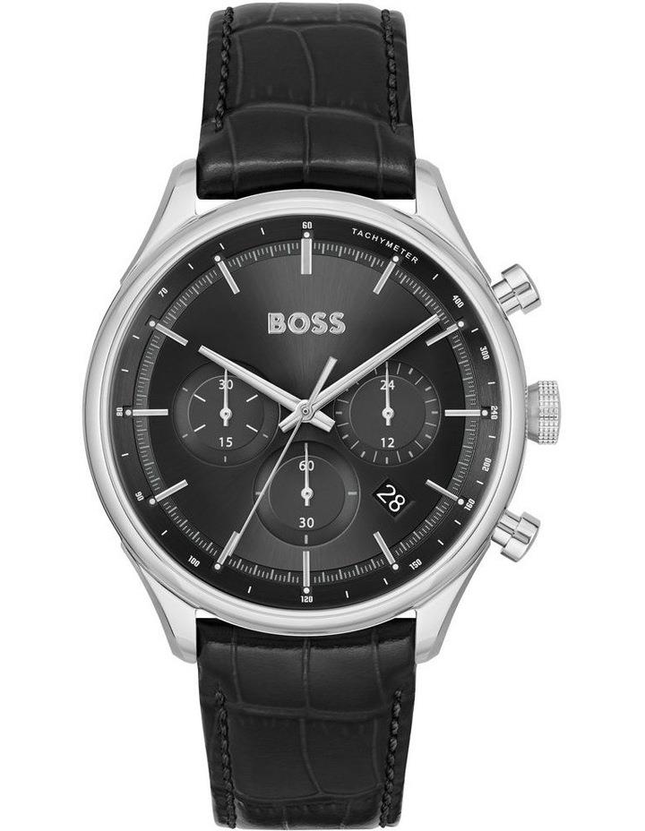 Hugo Boss Gregor Stainless Steel Watch in Black Sunray Black