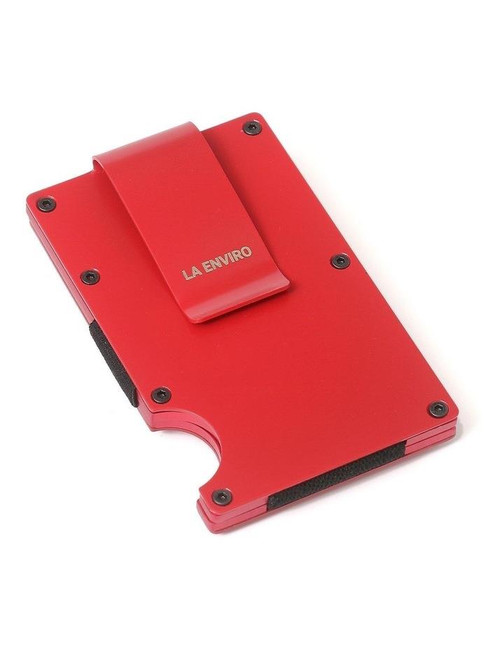 La Enviro Minimalist Unisex Metal Wallet in Red