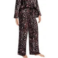 David Lawrence Manon Silk Pyjama Pant in Black Multi Black 14