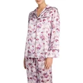 David Lawrence Romane Silk Pyjama Blouse in Purple Multi Mauve 10