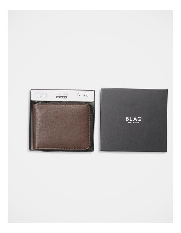 Blaq Zip Around Wallet in Brown One Size