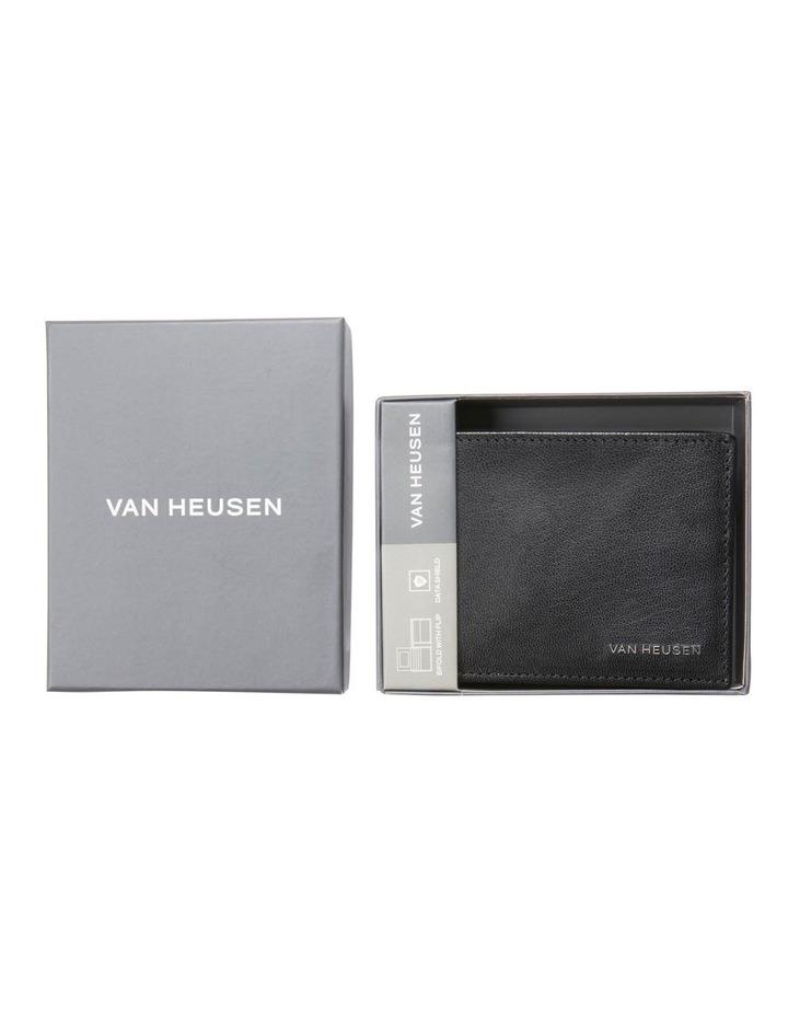 Van Heusen Bi-Fold Wallet with Coin Purse & Fixed Pass Case in Black One Size