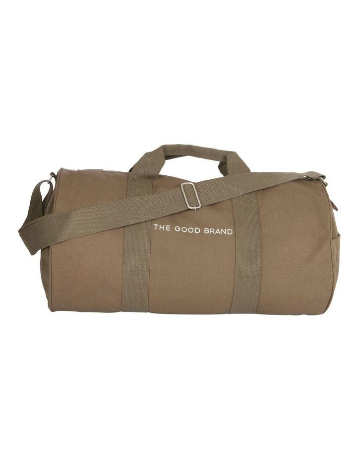 The Good Brand Recycled Cotton Duffle Bag in Green Olive One Size