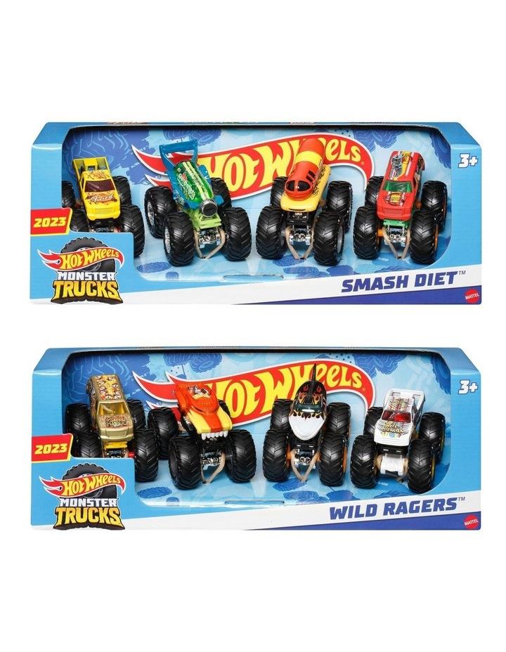 Hot Wheels Themed Scale Trucks 1:64 4-Pack Assorted
