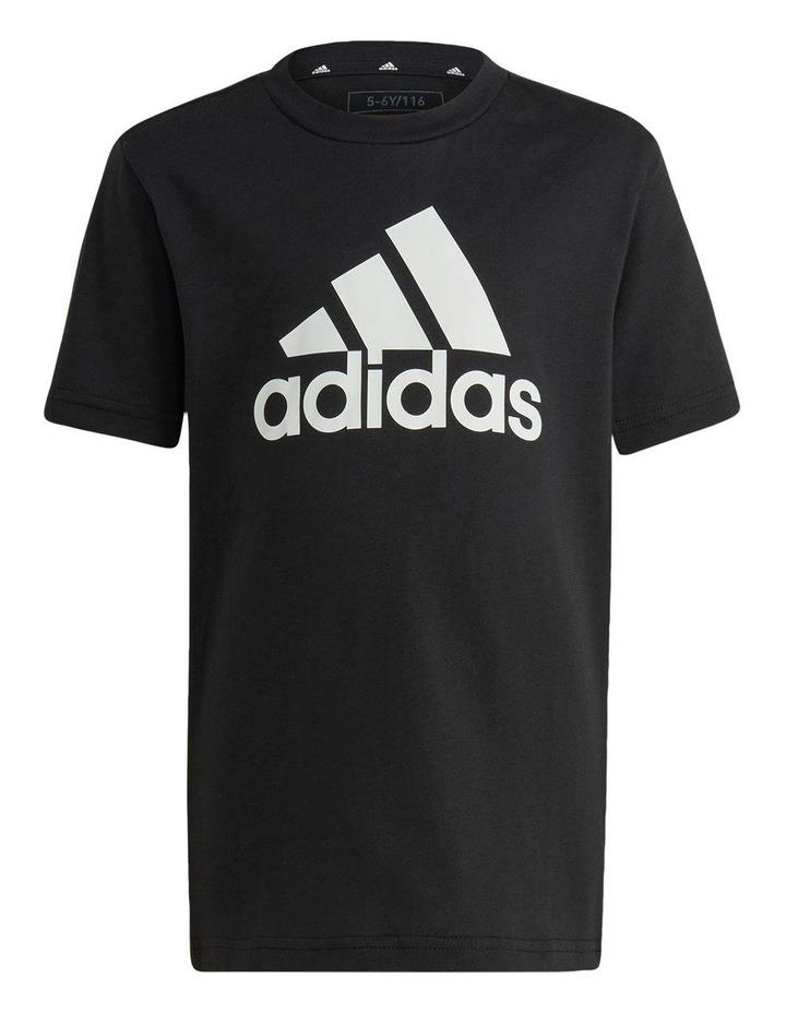 adidas Essentials Logo T-Shirt in Black 6-7