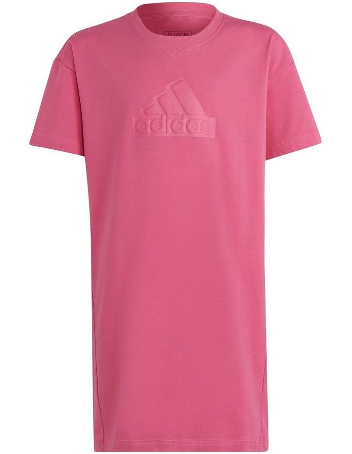 adidas Future Icons Long Tee Dress in Pink 9-10