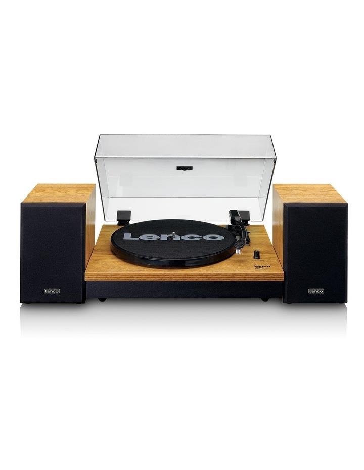 Lenco Turntable with Bluetooth & 2 Separate Speakers in wood Yellow