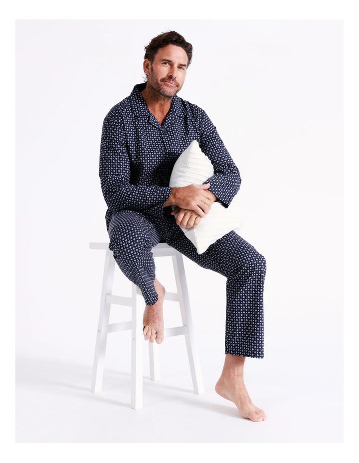 Reserve Essentials Long Sleeve Poplin Pyjama Set in Navy XL