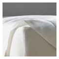 Australian House & Garden Sandy Cape Washed Belgian Linen Sheet Separates in White Fttd QB