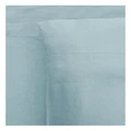 Australian House & Garden Sandy Cape Washed Belgian Linen Sheet Separates in Ocean Seafoam King Pillowcase