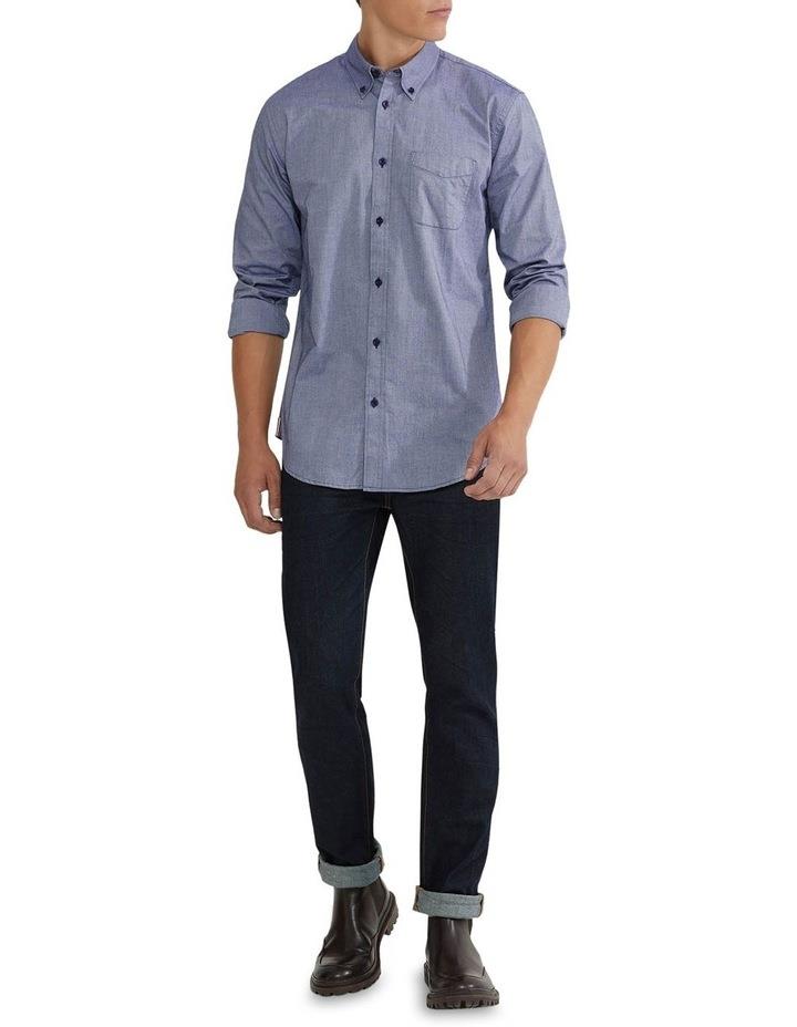 Oxford Uxbridge Cotton Shirt in Blue XL