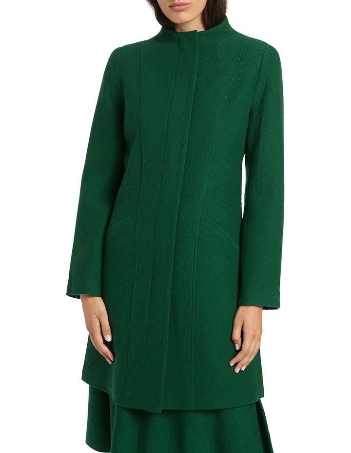 David Lawrence Madison Felted Wool Coat in Green 6