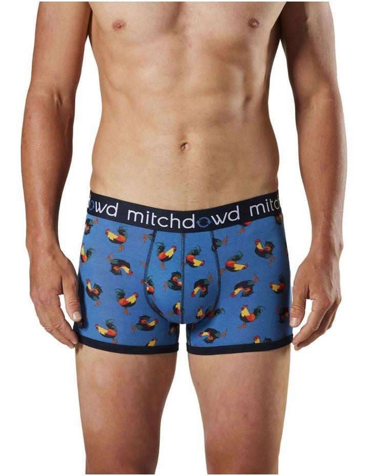 Mitch Dowd Rowdy Roosters Bamboo Trunk in Blue L