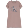 Calvin Klein Jeans A-Line Logo Dress (8-16 Years) in Pink 10
