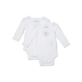 Marquise Newborn Essentials 2 Pack Bodysuits in White 00