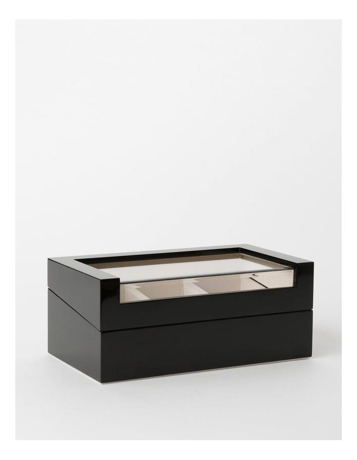 Design Studio 3 Compartment Watch Box in High Gloss Black