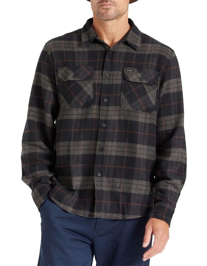 Brixton Bowery Flannel in Black S