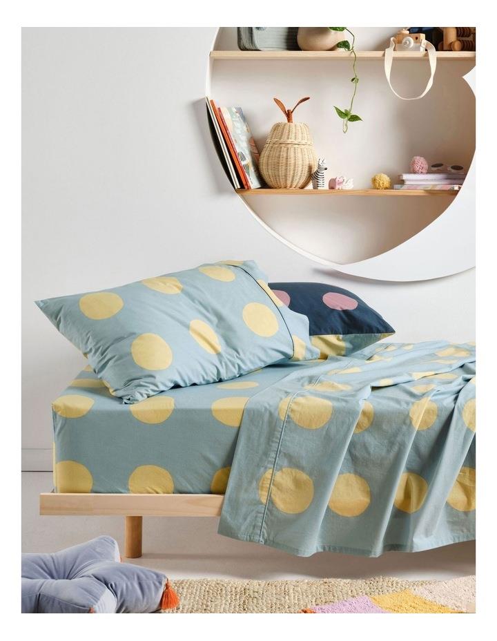 Linen House Kids Roundabout Sheet Set in Blue/Yellow Blue Double