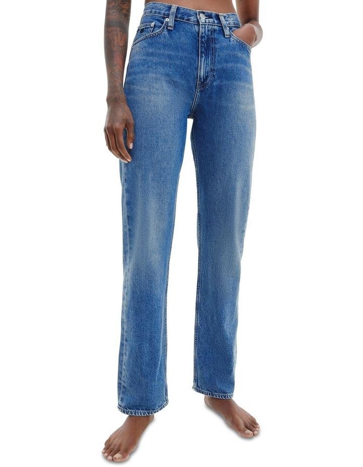 Calvin Klein Jeans High Rise Straight Jeans in Blue 31/30