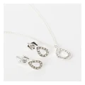 Trent Nathan Melody Necklace & Earring Giftbox Set in Silver