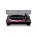 Lenco Turntable with LED Lights & Built-in Speakers in Black