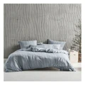 Linen House Rejeaneration Hali Quilt Cover Set in Silver King Size
