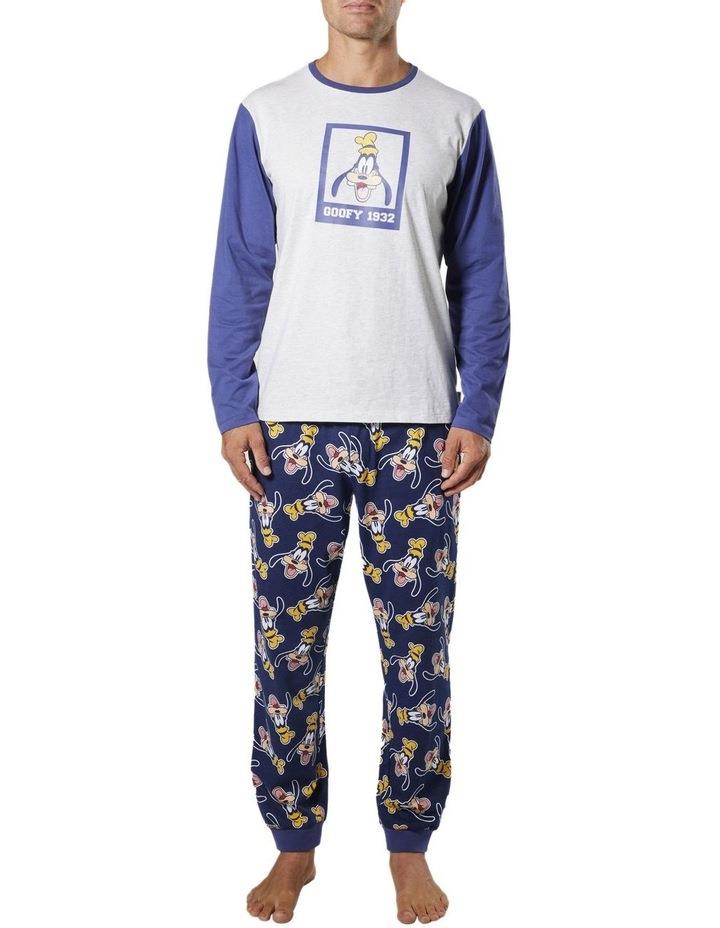 Mickey and Friends Goofy Knit Pyjama Set in Blue Navy L