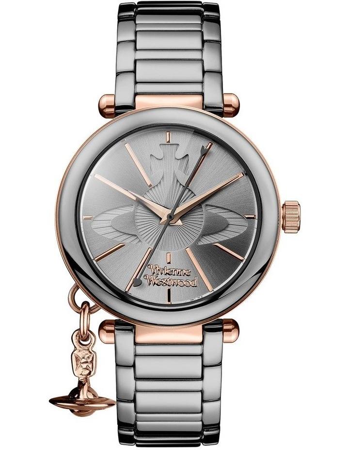 Vivienne Westwood Kensington Stainless Steel Watch in Titanium/Rose Gold