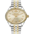 Vivienne Westwood Seymour Homme Stainless Steel Watch in Silver/Gold Silver