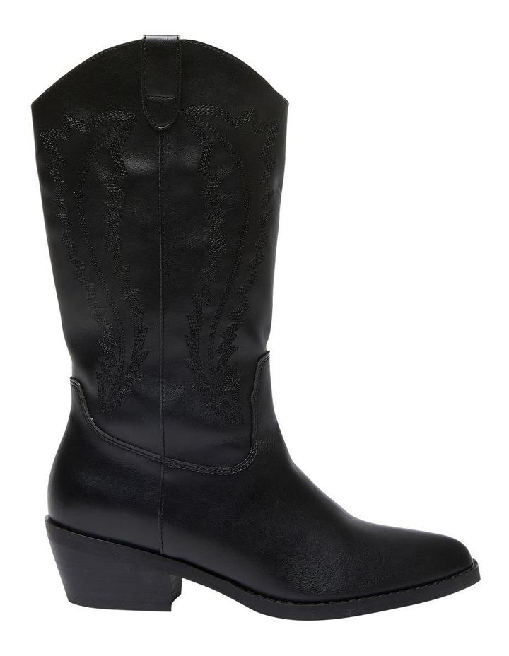 Ravella Cowboy Western Boots in Black 7