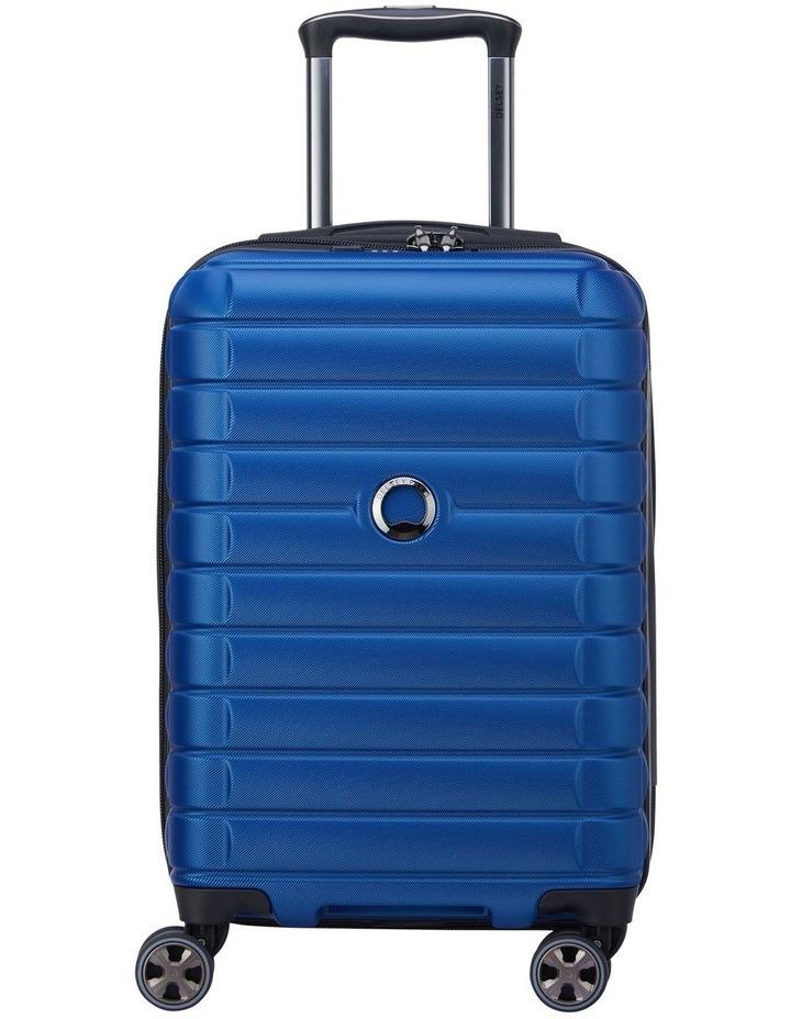 Delsey Shadow 5.0 55cm Expandable Carry On Suitcase in Blue