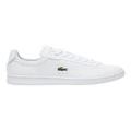 Lacoste Carnaby Pro Tonal Leather Sneakers in White 3