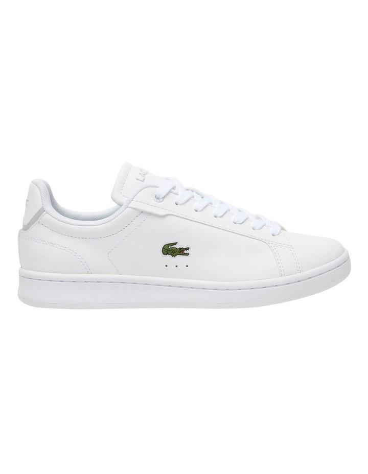 Lacoste Carnaby Pro Tonal Leather Sneakers in White 4