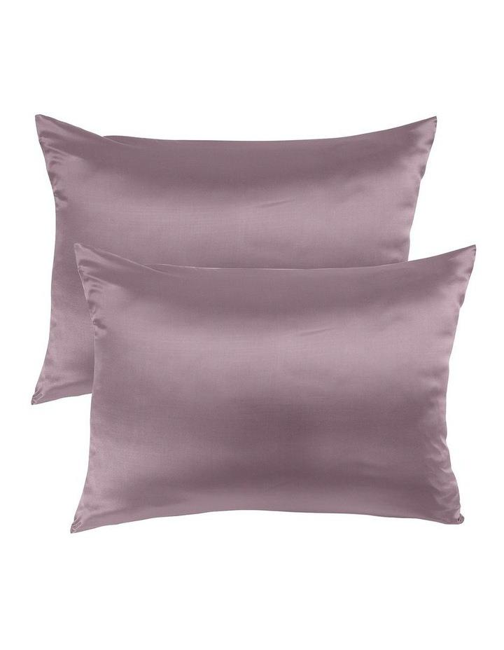 Royal Comfort Mulberry Soft Silk Hypoallergenic Pillowcase Twin Pack 51 x 76cm in Wine
