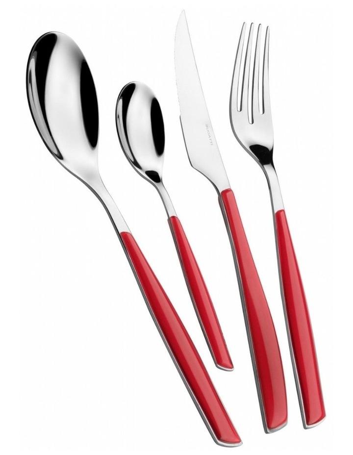 Bugatti Italy Glamour 24 Piece Cutlery Set in Red