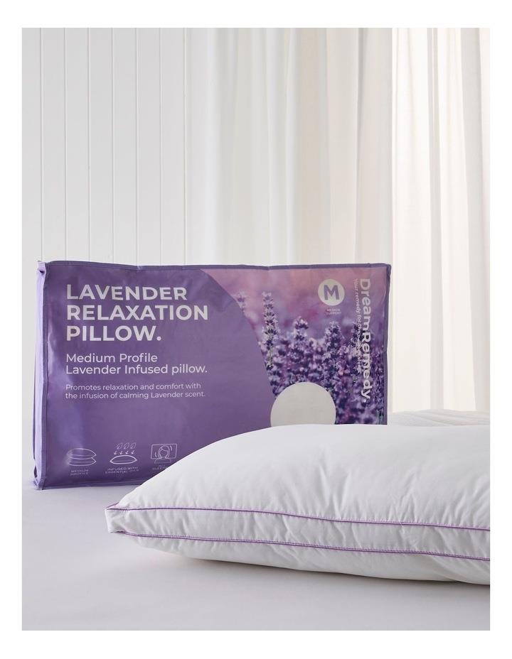 DreamRemedy Lavender Essential Oil Pillow in White Mid