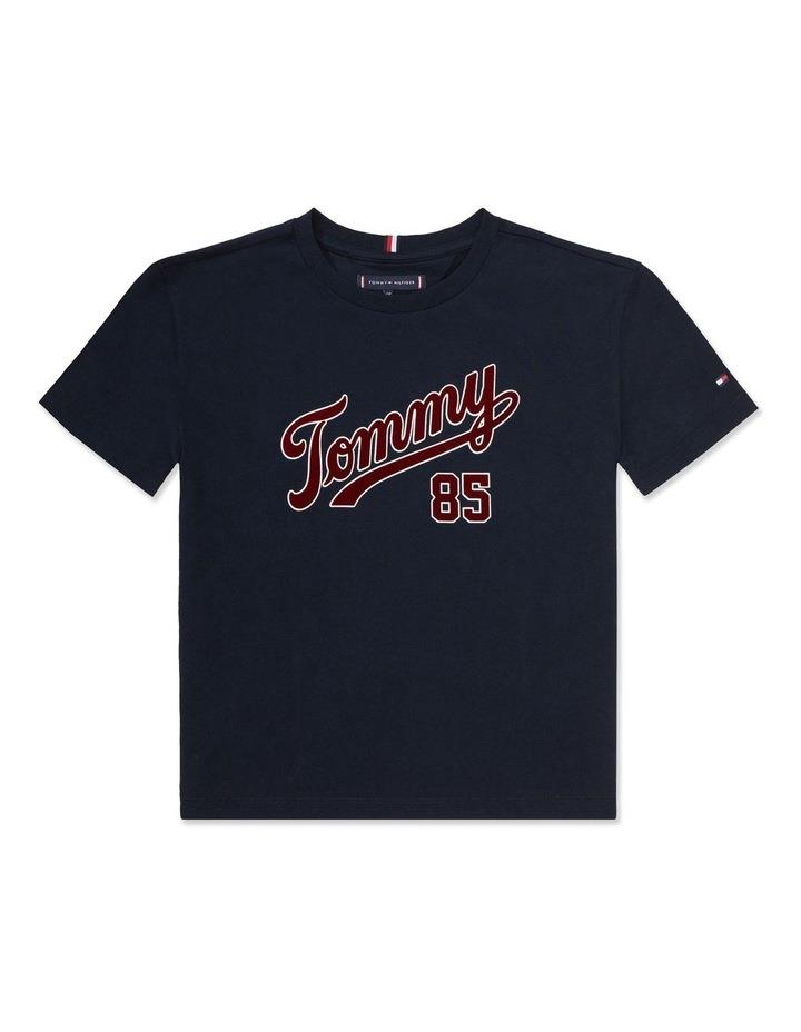 Tommy Hilfiger College Organic Cotton T-Shirt in Navy 8
