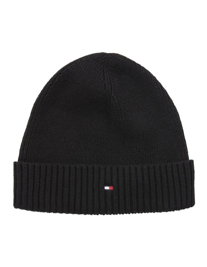 Tommy Hilfiger Essential Flag Beanie in Black One Size