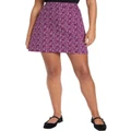 Marcs Chalk And Roll Skirt in Plum 10