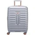 Delsey Shadow 5.0 80cm XL Trunk Checkin Suitcase in Platinum Silver