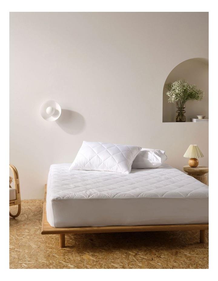 Linen House Bamboo Mattress Protector in White Double