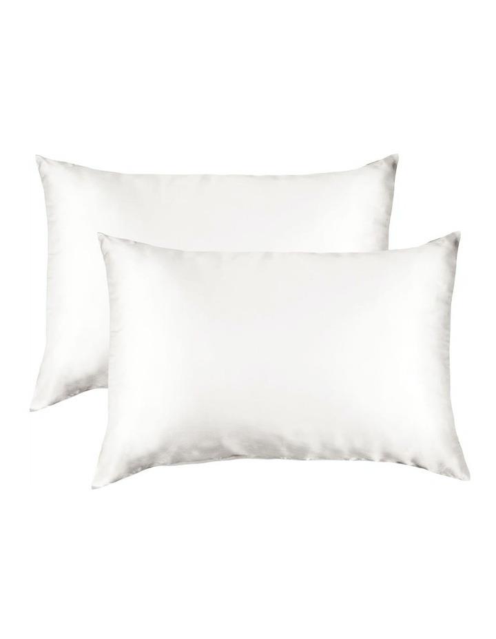 Royal Comfort Mulberry Soft Silk Hypoallergenic Pillowcase Twin Pack 51x76cm in Ivory Standard Pillowcase