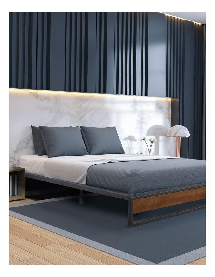 Milano Decor Sorrento Metal Wood Bed Frame Single in Black Single Bed