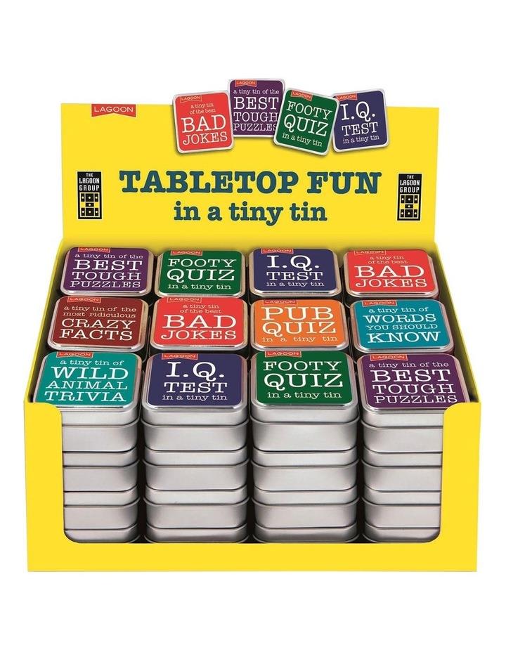 Board Games Tabletop Fun in a Tiny Tin in Assorted