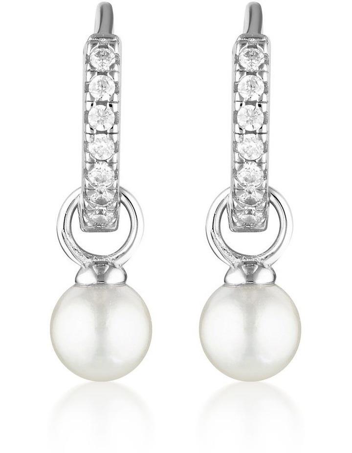 Georgini Baby Pearl Earrings in Silver