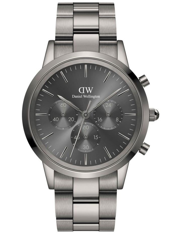 Daniel Wellington Iconic 42mm Graphite Chronograph Watch in Grey