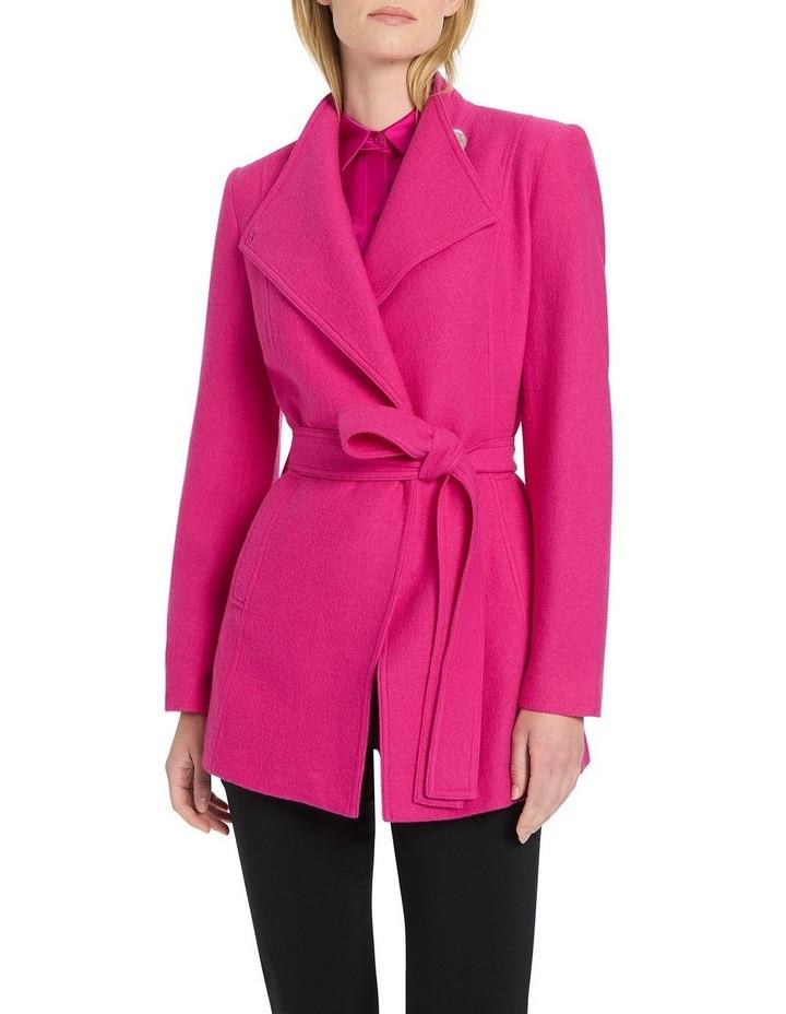 David Lawrence Luisa Felted Wool Coat in Pink Magenta 6