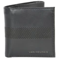 Van Heusen Tri-Fold Wallet in Black One Size